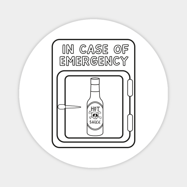 Emergency Hot Sauce Magnet by Blister